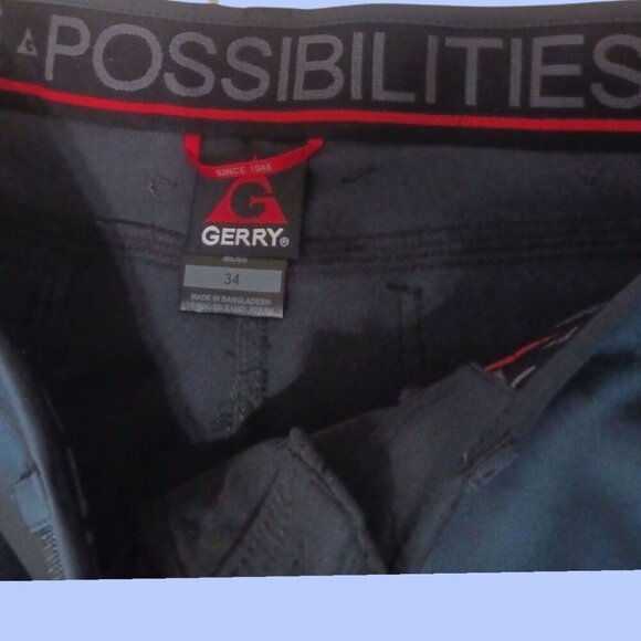 Gerry Stretch Cargo 5 pocket  black color Size 34 Hiking Short - Picture 4 of 13